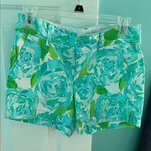 Floral Green Women's Shorts